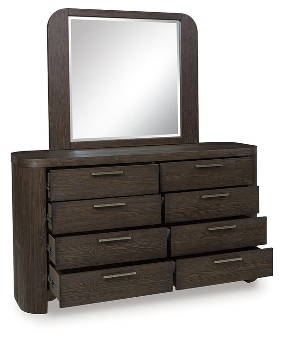 Neo - Rich Brown - Dresser And Mirror - Simple Home Plus