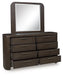 Neo - Rich Brown - Dresser And Mirror - Simple Home Plus
