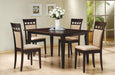Gabriel - 5 Piece 59" Rectangular Dining Set - Cappuccino - Simple Home Plus