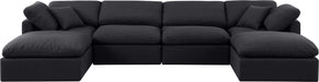 Indulge - Linen 6 Piece Modular Double Chaise Sectional - Simple Home Plus
