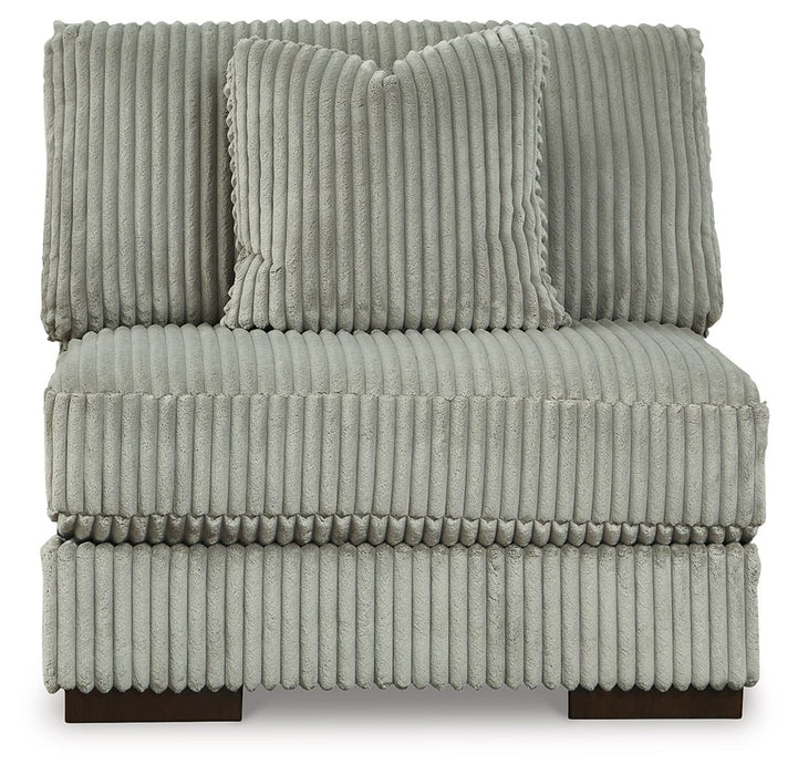 Lindyn - Armless Chair - Fog - Simple Home Plus