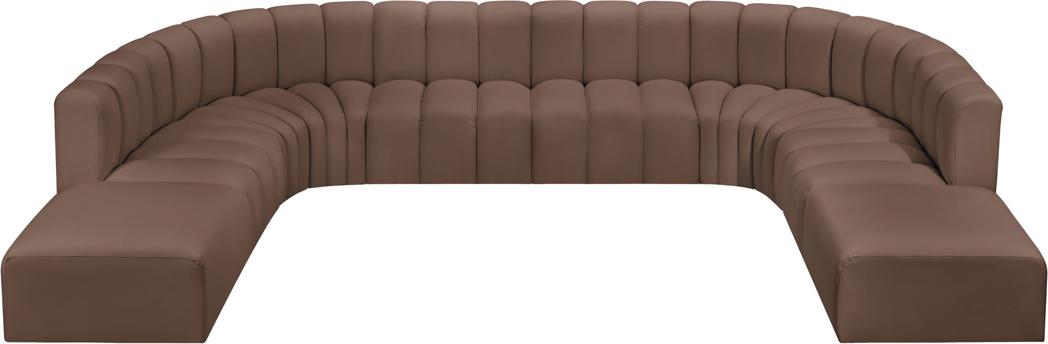Arc - Faux Leather Modular Sectional - Simple Home Plus