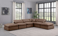 Indulge - Faux Leather 6 Piece Modular Armless Sectional - Simple Home Plus