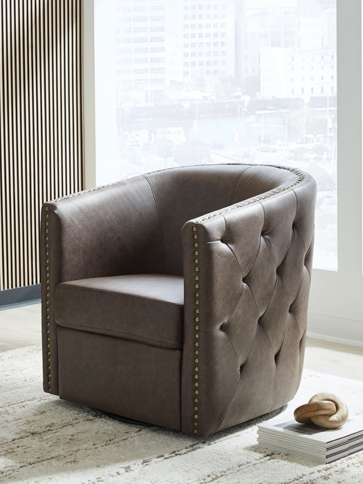 Brentlow - Swivel Accent Chair - Simple Home Plus