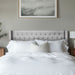 Amelia - Queen Upholstery Headboard - Gray - Simple Home Plus