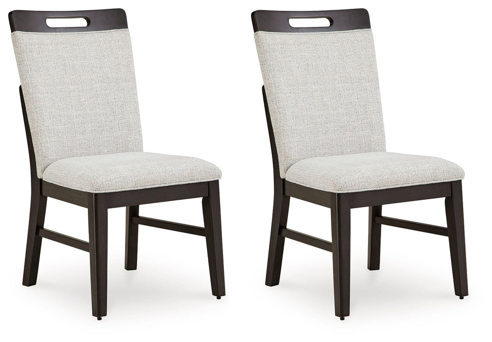 Neymorton - Light Gray / Brown - Dining Upholstered Side Chair (Set of 2) - Simple Home Plus