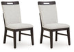 Neymorton - Light Gray / Brown - Dining Upholstered Side Chair (Set of 2) - Simple Home Plus