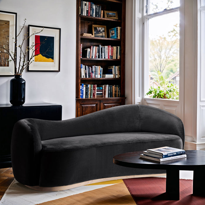 Gustavo - Velvet Upholstered Sofa - Simple Home Plus