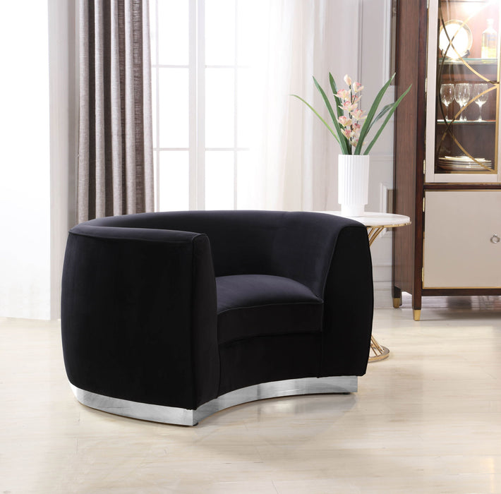 Julian - Chair with Chrome Base - Simple Home Plus