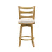 Melindra - Modern Farmhouse Swivel Wood Counter Height Kitchen Bar Stool - Simple Home Plus