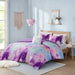 Cassiopeia - King Watercolor Tie Dye Printed Duvet Cover Set With Throw Pillow - Lavender - Simple Home Plus