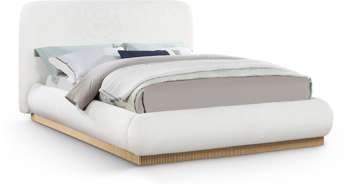 Rigby - Linen Bed With Natural Base - Simple Home Plus