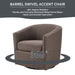 Tyler - Swivel Chair - Chocolate - Simple Home Plus