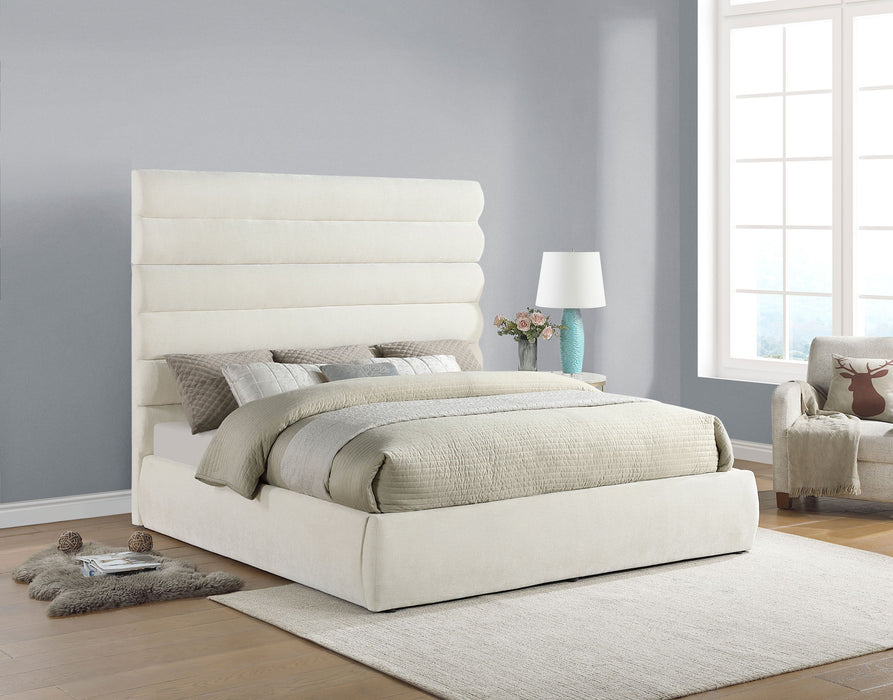 Adam - Chenille Fabric Bed With 70.5" Headboard - Simple Home Plus