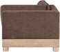Turin - Chenille Fabric Upholstered Modular Corner Chair - Natural Base - Simple Home Plus