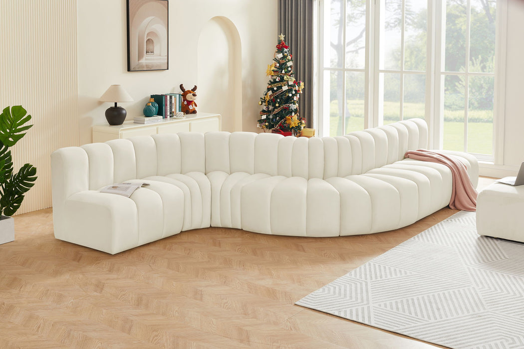Arc - Velvet 7 Piece Modular Sofa - Simple Home Plus