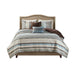 Princeton - King Reversible Coverletr (Set of 5) - Blue - Simple Home Plus