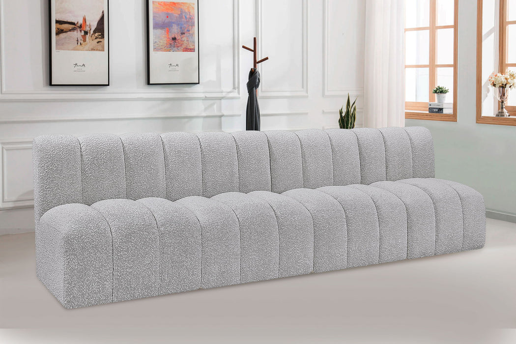 Arc - Boucle Fabric 4 Seats Modular Sofa - Simple Home Plus