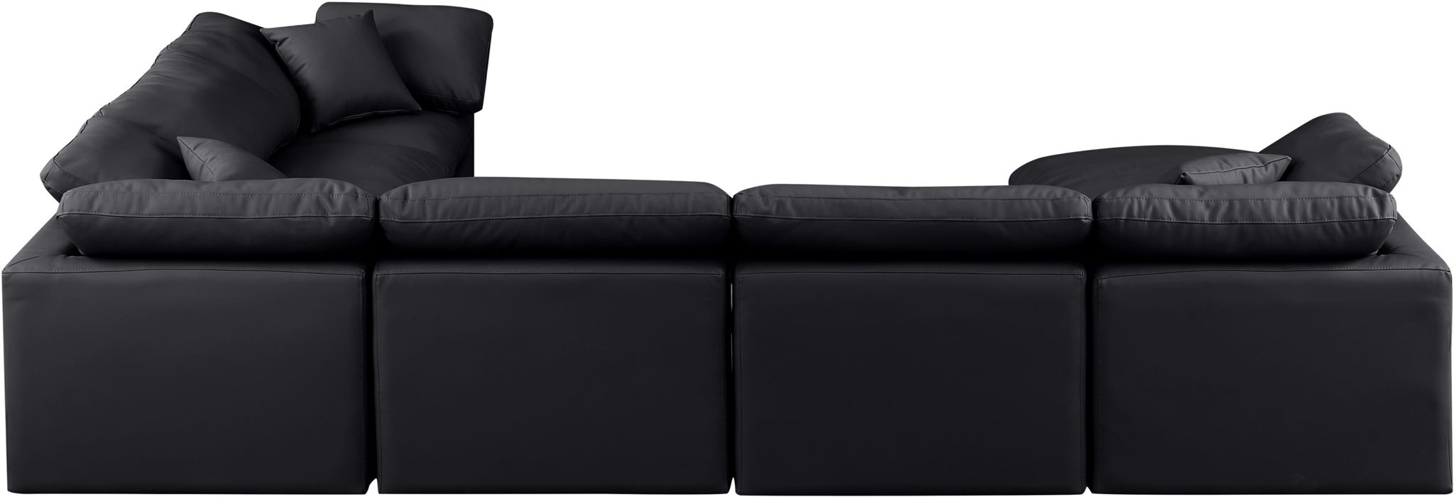 Indulge - Faux Leather 7 Piece Modular Sectional - Simple Home Plus