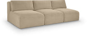 Shaggy - Fabric 3 Seat Modular Armless Sofa - Simple Home Plus