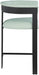 Romeo - Faux Leather Counter Stool With Black Base (Set of 2) - Simple Home Plus