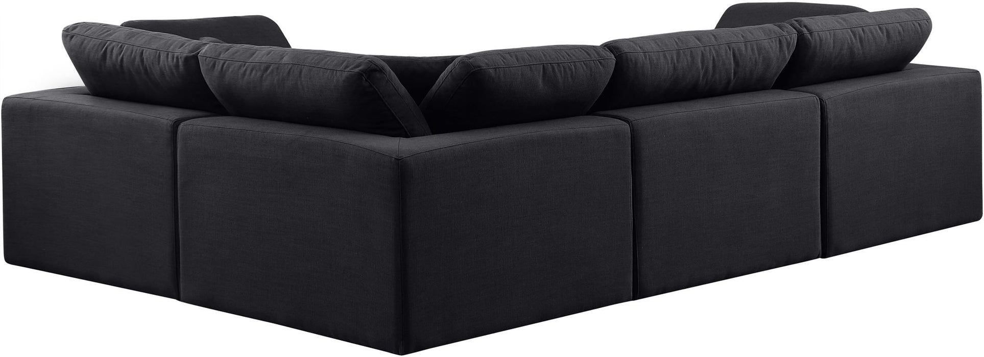 Comfy - 4 Piece Linen Fabric Modular Sectional - Simple Home Plus