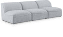 Miramar - 3 Seat Armless Modular Sofa - Simple Home Plus