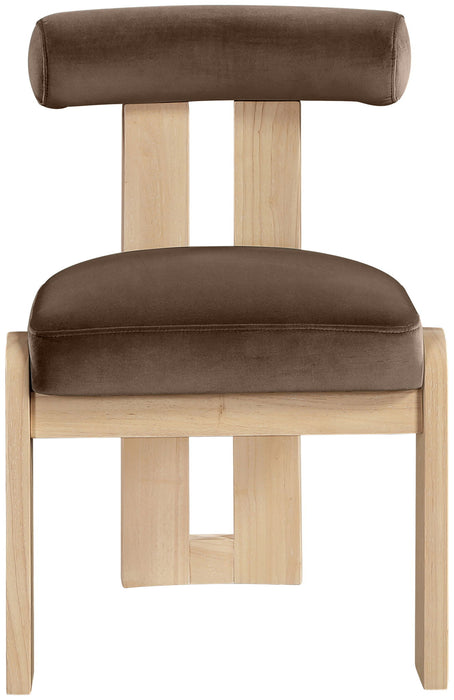 Arienzo - Performance Fabric Upholstered Dining Chair (Set of 2) - Natural Base - Simple Home Plus