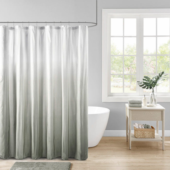 Ara - Ombre Printed Shower Curtain - Gray - Simple Home Plus
