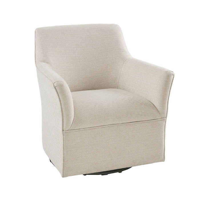 Augustine - Swivel Glider Chair - Cream - Simple Home Plus