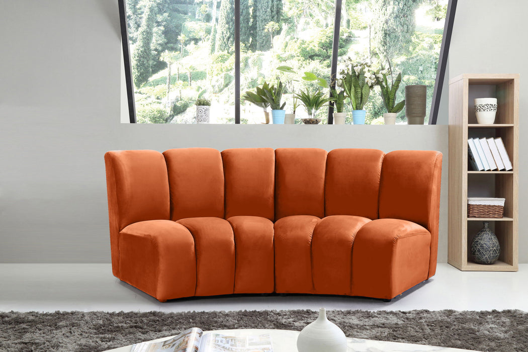 Infinity - 2 Piece Velvet Modular Sectional - Simple Home Plus