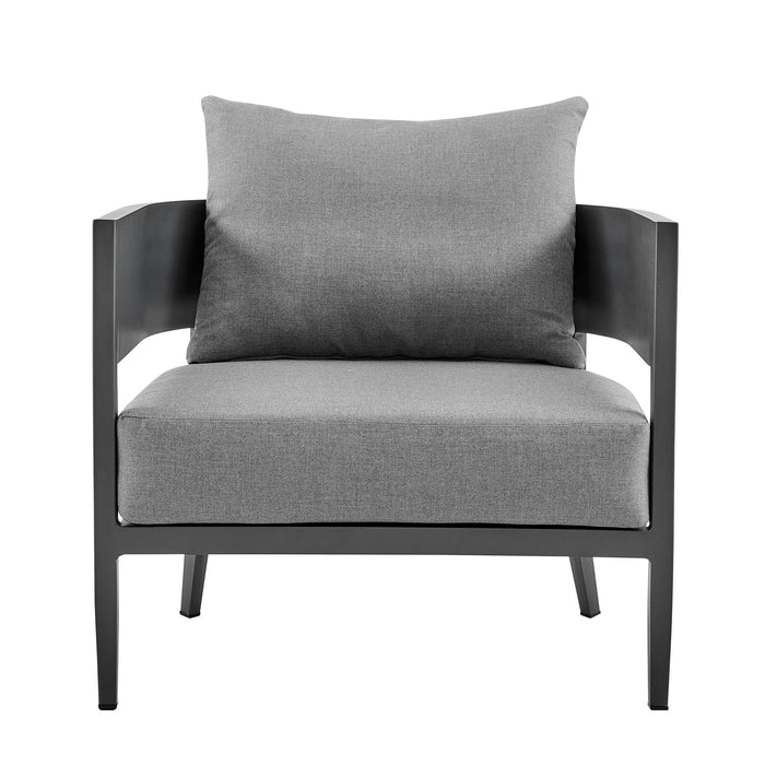 Menorca - Aluminum Outdoor Chair - Dark Gray - Simple Home Plus