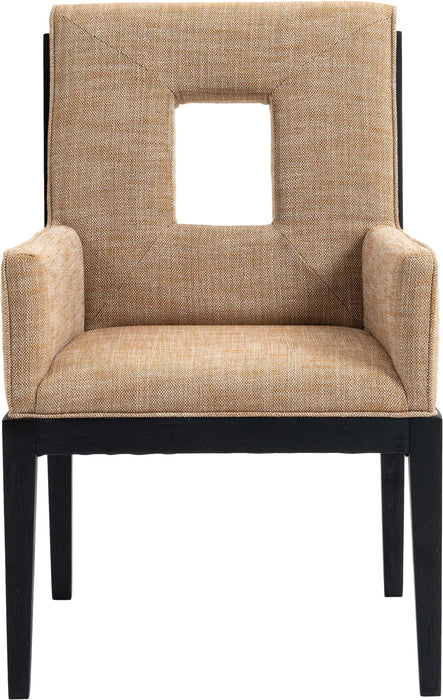Gwendolyn - Dining Arm Chair With Black Frame - Simple Home Plus