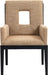 Gwendolyn - Dining Arm Chair With Black Frame - Simple Home Plus