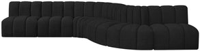 Arc - Boucle Fabric 7 Piece Modular Sofa - Simple Home Plus