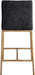 Reeves - Chenille Fabric Upholstered Counter Stool (Set of 2) - Gold Base - Simple Home Plus