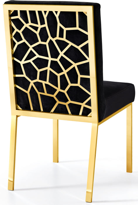 Opal - Dining Chair with Gold Legs (Set of 2) - Simple Home Plus