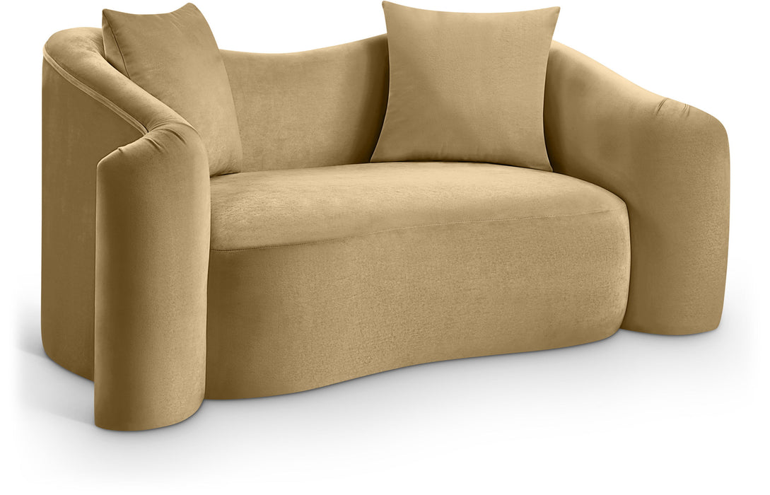 Destin - Velvet Loveseat - Simple Home Plus