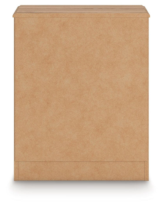 Aleaport - Warm Brown - One Drawer Night Stand - Simple Home Plus