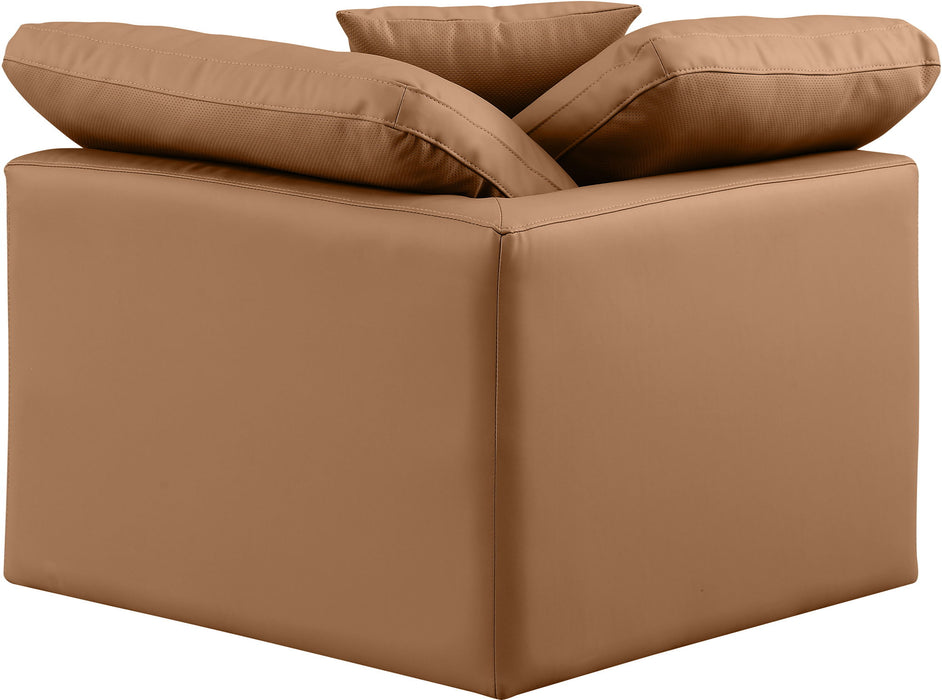 Indulge - Faux Leather Corner Chair - Simple Home Plus
