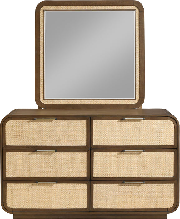 Windsor - Solid Wood Mirror - Brown - Simple Home Plus