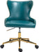 Hendrix - Office Chair with Gold Legs - Simple Home Plus