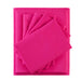 Microfiber - Queen Sheet Set With Side Storage Pockets - Pink - Simple Home Plus