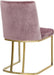 Heidi - Dining Chair with Gold Legs (Set of 2) - Simple Home Plus