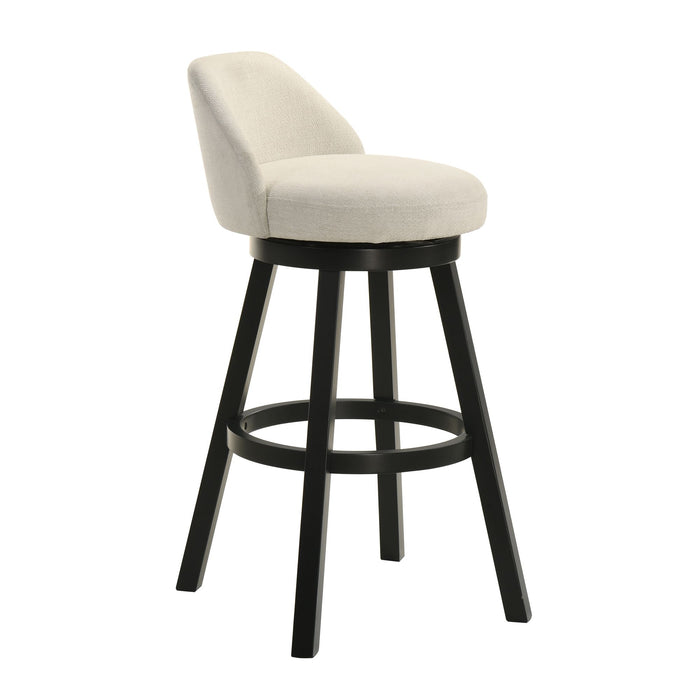 Erika - Modern Transitional Swivel Wood Bar Height Kitchen Bar Stool - Simple Home Plus