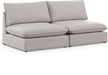 Mackenzie - Modular Sofa Armless - 2 Seats - Simple Home Plus