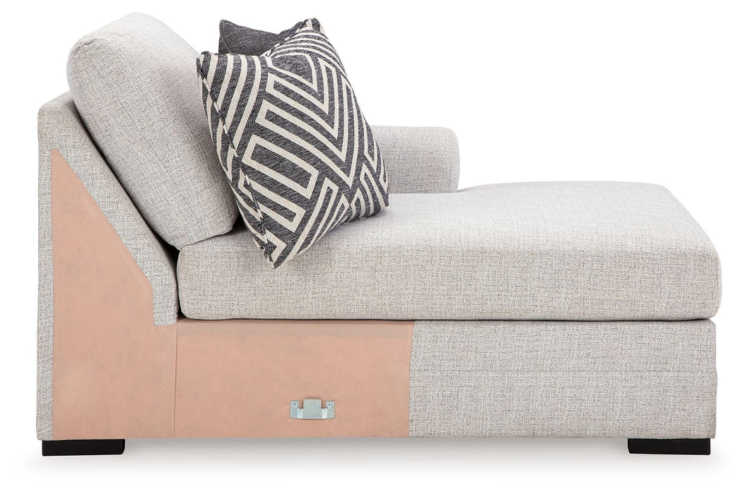 Koralynn - Raf Corner Chaise - Stone - Simple Home Plus