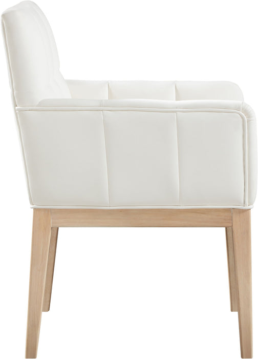 Adrian - Dining Arm Chair (Set of 2) - Light Brown Legs - Simple Home Plus