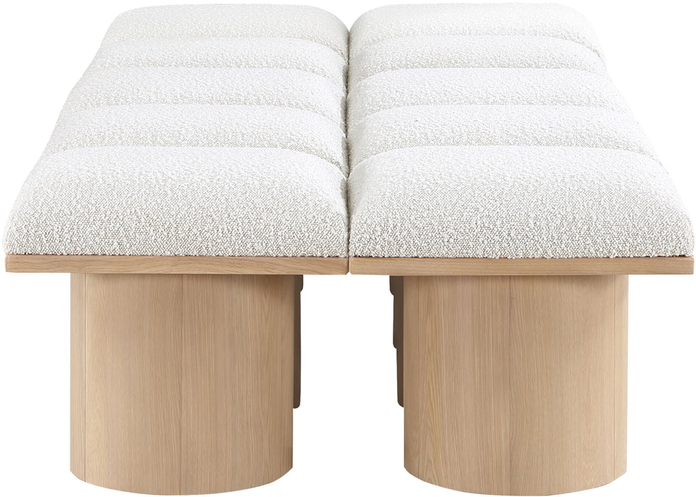 Pavilion - 10 Piece Modular Bench With Natural Base - Simple Home Plus