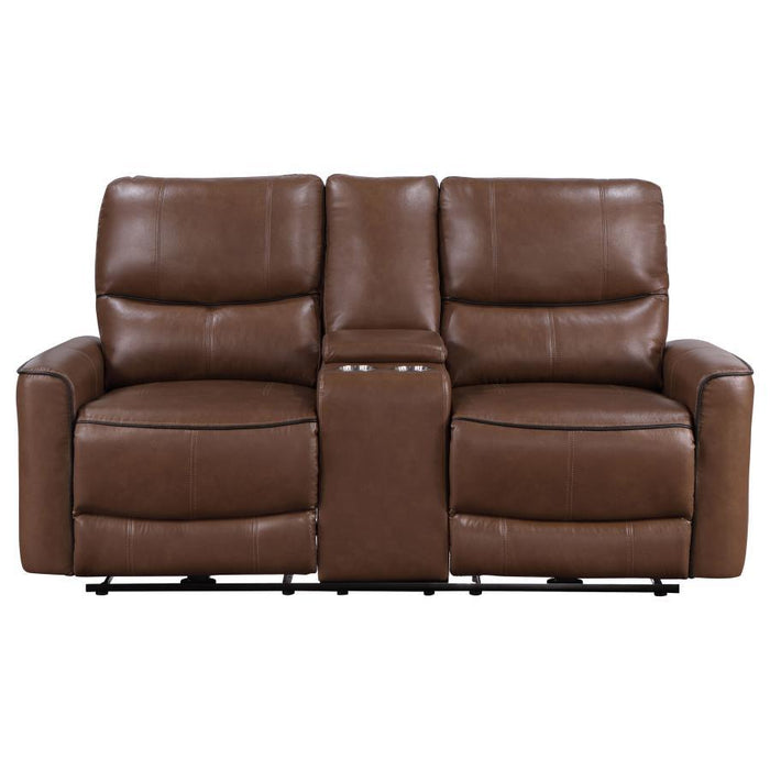 Greenfield - Upholstered Power Reclining Loveseat - Simple Home Plus